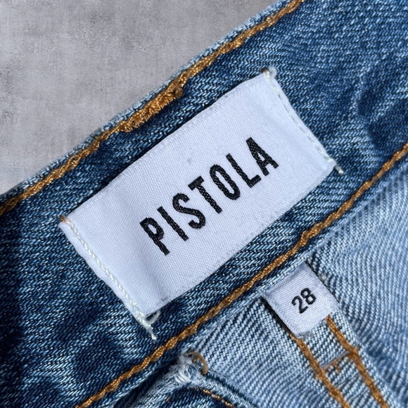 Pistola for Revolve Raw Hem Cut-off Grunge 90’s Button Fly Denim Shorts sz 28 - Picture 7 of 9